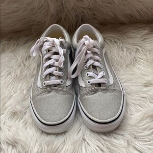 Brand New Vans Old Skool Lurex Glitter in Silver